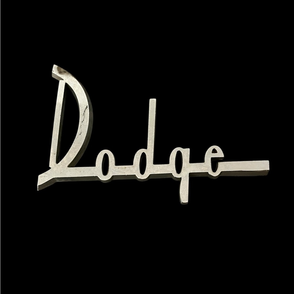 VTG 1960s Dodge Dart Seneca Car Hood Emblem Vehicle OEM 1903860